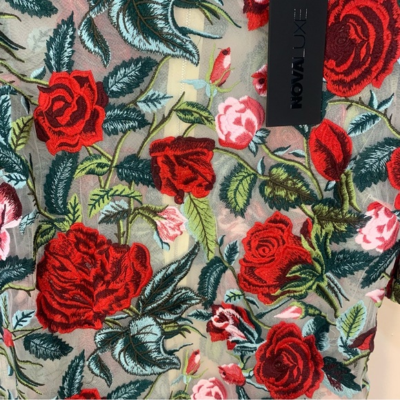 NOVA Luxe Renee Embroidered Mini Dress - Picture 2 of 14